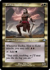 Radha, Heir to Keld (Retro Frame) - Dominaria Remastered - Magic: The Gathering card