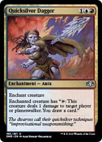 Quicksilver Dagger - Dominaria Remastered - Magic: The Gathering card