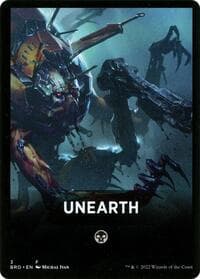 Unearth Theme Card - The Brothers' War - Magic: The Gathering card