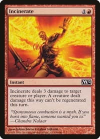 Incinerate - Magic 2012 (M12) - Magic: The Gathering card