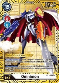 Omnimon (2nd Anniversary Card Set) - Release Special Booster 1.0 - Digimon Card Game card