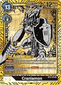 Craniamon (2nd Anniversary Card Set) - Release Special Booster 1.0 - Digimon Card Game card