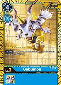 Gabumon - P-003 (2nd Anniversary Card Set) - Digimon Promotion Cards - Digimon Card Game card