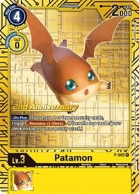 Patamon - P-005 (2nd Anniversary Card Set) - Digimon Promotion Cards - Digimon Card Game card