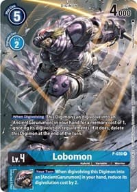Lobomon - P-030 (2nd Anniversary Frontier Card) - Digimon Promotion Cards - Digimon Card Game card