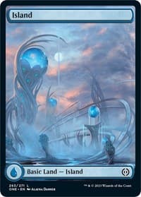 Island (263) - Full Art - Phyrexia: All Will Be One - Magic: The Gathering card
