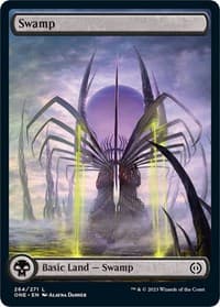 Swamp (264) - Full Art - Phyrexia: All Will Be One - Magic: The Gathering card