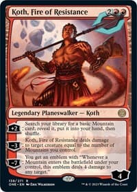Koth, Fire of Resistance - Phyrexia: All Will Be One - Magic: The Gathering card