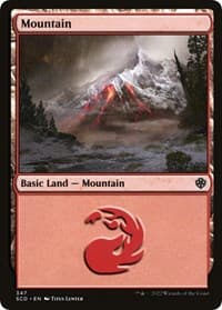 Mountain (347) - Starter Commander Decks - Magic: The Gathering card