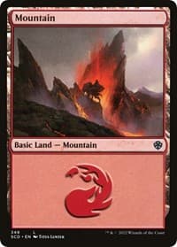 Mountain (348) - Starter Commander Decks - Magic: The Gathering card