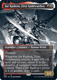 Jor Kadeen, First Goldwarden (Borderless) - Phyrexia: All Will Be One - Magic: The Gathering card