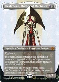 Elesh Norn, Mother of Machines (Concept Praetor) (Step-and-Compleat Foil) - Phyrexia: All Will Be One - Magic: The Gathering card