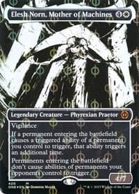 Elesh Norn, Mother of Machines (Showcase) (Step-and-Compleat Foil) - Phyrexia: All Will Be One - Magic: The Gathering card