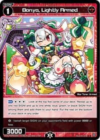 Bonya, Lightly Armed - Welcome Back Diva -selector- - WIXOSS card