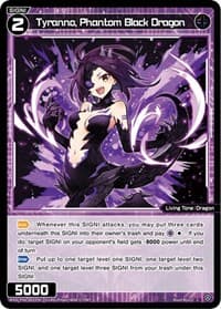 Tyranno, Phantom Black Dragon - Welcome Back Diva -selector- - WIXOSS card