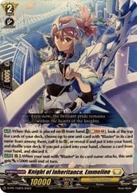 Knight of Inheritance, Emmeline - D Promo Cards - Cardfight Vanguard card