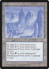 Karplusan Forest - Ice Age - Magic: The Gathering card