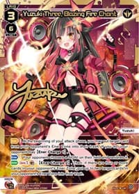 Yuzuki Three, Blazing Fire Chant (LRP) - Welcome Back Diva -selector- - WIXOSS card