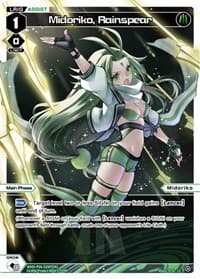 Midoriko, Rainspear (Parallel Foil) - Welcome Back Diva -selector- - WIXOSS card
