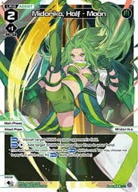 Midoriko, Half - Moon (Parallel Foil) - Welcome Back Diva -selector- - WIXOSS card