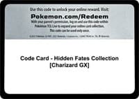 Code Card - Hidden Fates Collection [Charizard GX] - Hidden Fates - Pokemon card