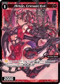 Ariton, Crimson Evil (Parallel Foil) - Welcome Back Diva -selector- - WIXOSS card