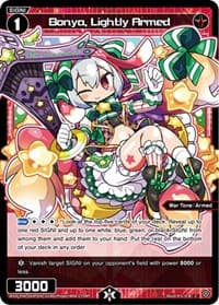 Bonya, Lightly Armed (Parallel Foil) - Welcome Back Diva -selector- - WIXOSS card
