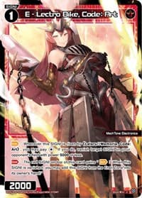 E - Lectro Bike, Code: Art (Parallel Foil) - Welcome Back Diva -selector- - WIXOSS card