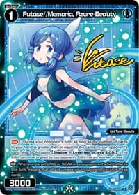 Futase//Memoria, Azure Beauty (Parallel Foil) - Welcome Back Diva -selector- - WIXOSS card