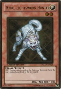 Ryko, Lightsworn Hunter - Gold Series 4: Pyramids Edition - YuGiOh card