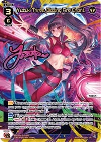 Yuzuki Three, Blazing Fire Chant (UR) - Welcome Back Diva -selector- - WIXOSS card