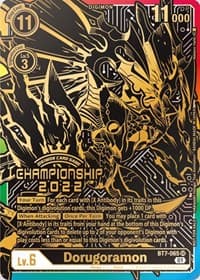 Dorugoramon (2022 Championship Finals 1st Place) - Next Adventure - Digimon Card Game card