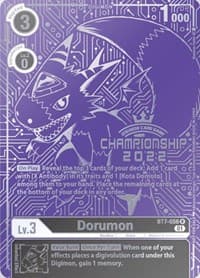 Dorumon (2022 Championship Finals Top 16) - Next Adventure - Digimon Card Game card