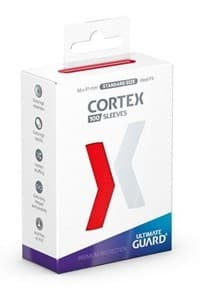 Cortex Sleeves Standard Size - Glossy Red (100ct.) - Ultimate Guard Card Sleeves - Card Sleeves card