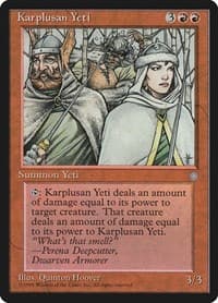 Karplusan Yeti - Ice Age - Magic: The Gathering card