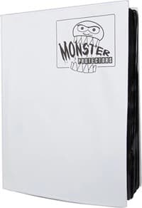 Binder - 9-Pocket Side-Loading Mega Monster - White (Hard Cover) - Monster Protectors Storage Albums - Storage Albums card