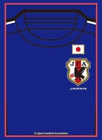 Bushiroad Sleeve Collection HG Vol.3367: Japan National Football Team - Uniform 2014-2015 (75-Pack) - Bushiroad Card Sleeves - Card Sleeves card
