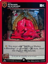 On The Sixth Day Of Metamas (First Edition) - Holiday Promos - MetaZoo card