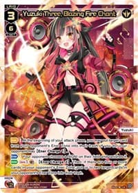 Yuzuki Three, Blazing Fire Chant (LR) - Welcome Back Diva -selector- - WIXOSS card