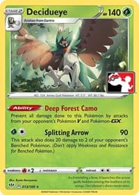 Decidueye - Prize Pack Series Cards - Pokemon card