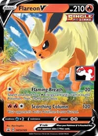 Flareon V - SWSH149 - Prize Pack Series Cards - Pokemon card