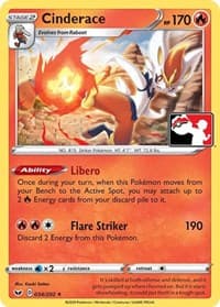 Cinderace - Prize Pack Series Cards - Pokemon card