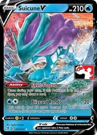 Suicune V - Prize Pack Series Cards - Pokemon card