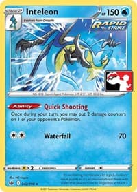 Inteleon - Prize Pack Series Cards - Pokemon card