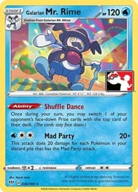 Galarian Mr. Rime - Prize Pack Series Cards - Pokemon card