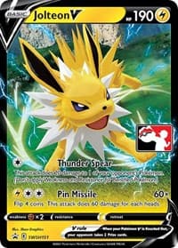 Jolteon V - SWSH151 - Prize Pack Series Cards - Pokemon card