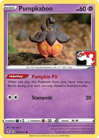 Pumpkaboo - Prize Pack Series Cards - Pokemon card