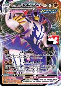 Rapid Strike Urshifu VMAX - Prize Pack Series Cards - Pokemon card