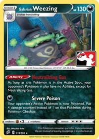Galarian Weezing - Prize Pack Series Cards - Pokemon card