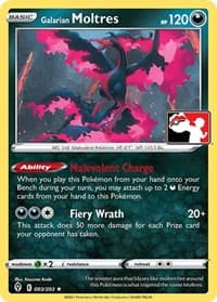 Galarian Moltres - Prize Pack Series Cards - Pokemon card